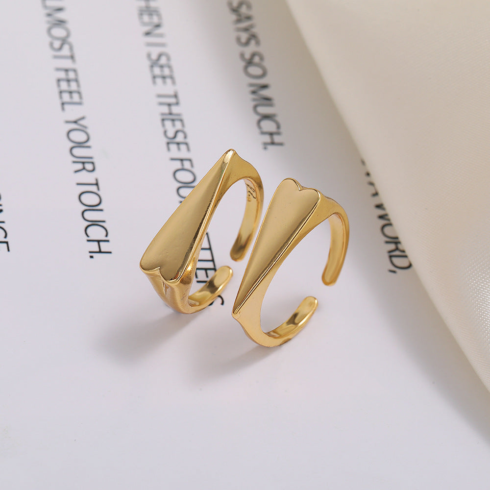 Paired Double Love Rings